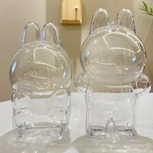 Labubu Crying Doll Party Transparent Protection Case, Labubu Protective Backpack Charm, Bubblegum Machine Doll Clothing Protector