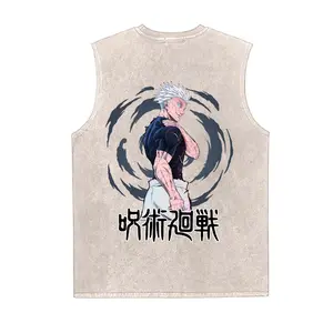 Anime Vintage Tank 90s Graphic Sleeveless Tank Tops Men Vest Streetwear Outfits Men Vacation Outfits Sleeveless Shirt