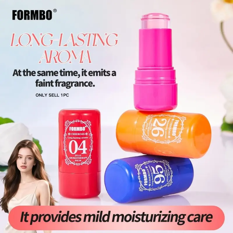 Jelly Fragrant Body Balm, 4 Scents Available, Portable Sample, Long-Lasting Scent, Alluring Perfume, Pocket Size, Ideal for Daily Use & Travel