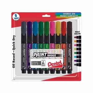 Paint Markers, Medium Bullet Point, Assorted Ink (DEFGKNPSV) 9-Pk