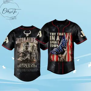Jason Aldean Baseball Jersey - Highway Desperado Tour Baseball Jerseys - Music Baseball Jersey - Vintage Streetwear Baseball Jersey - Casual Baseball Jersey Outfits -  Unisex - Trendy Baseball Jerseys					