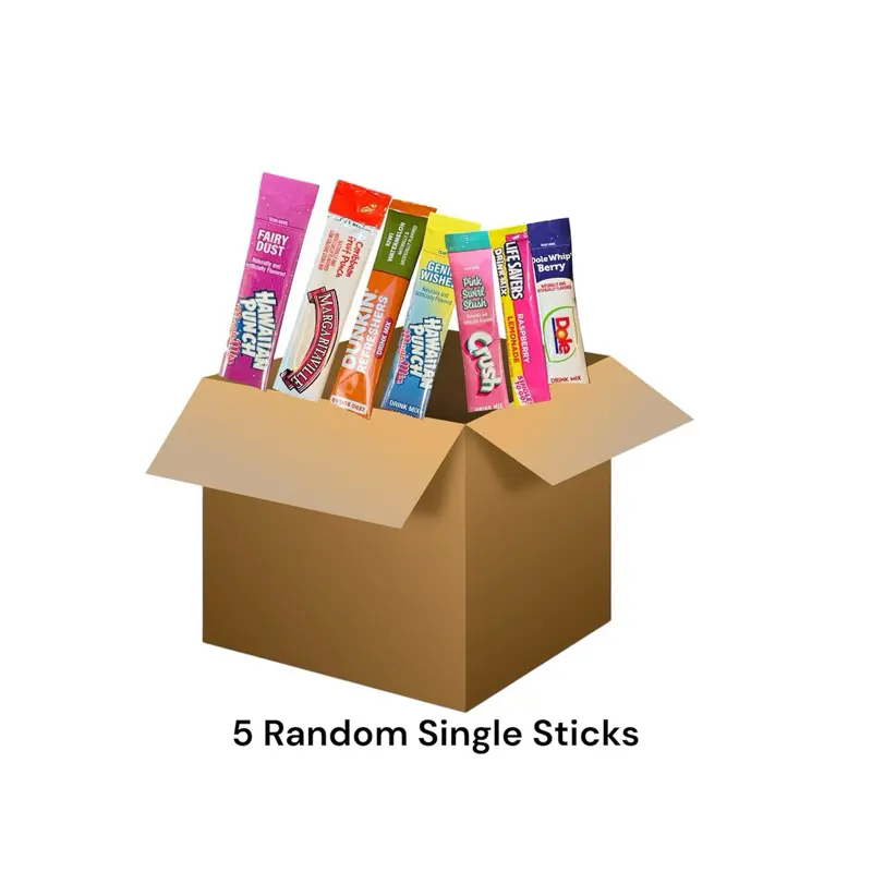 5 Assorted Sticks Only Zero Sugar Drink Mix Sticks - Flavors May Vary - Crush, Hawaiian Punch, Dole, Dunkin, & More