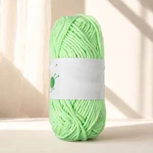 Glow in the Dark Yarn for Crochet - Soft DIY Elastic Knitting Thread, Eco-Friendly Skin-Friendly Craft Material, Anti-Break Glow Fiber for Creative Handmade, Spring Crafting Supplies