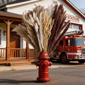 Boho Wedding Decor: Dried Pampas Grass Arrangement