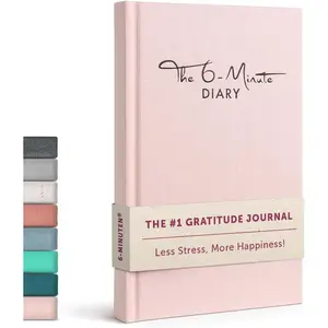 6-Minute Diary - 3-Million-User Gratitude Journal for Women & Men with Prompts - Guided Self Care Book Based on Positive Psychology - Daily Manifestation