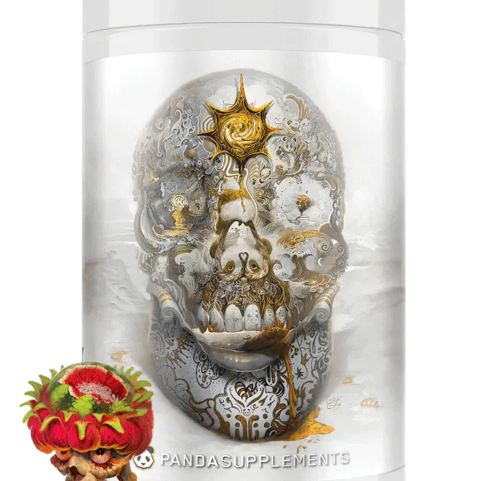Panda Supps Skull Pre Workout Powder - High Potency Dietary Fitness Supplement, 403mg Caffeine (Contains Caffeine), 8g L-Citrulline Malate Pump, 1000mg Agmatine Sulfate, 3g L-Tyrosine, Energy Boost, Focus, Mental Sharpness, Muscle Endurance, Gym Drink Mix