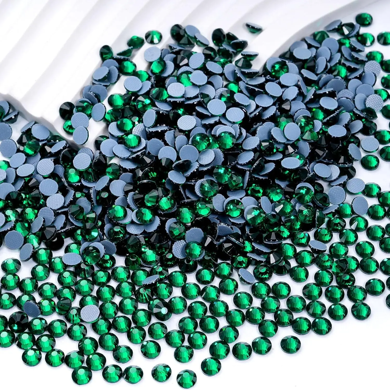 Bulk 14400PCS Hot Fix Rhinestones Malachite Green SS16 3.8-4.0mm for Clothes DIY Decoration Crafts