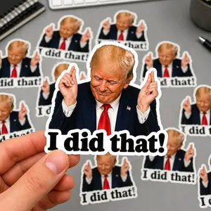 Trump I Did That Sticker (NOT COMBO), Gas Price decal, Meme Viral Ant!!!!!!-Trump & Eclipse Stickers