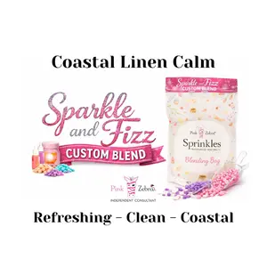 Pink Zebra Wax Melts Custom Blend COASTAL LINEN CALM - 3.75 oz bag