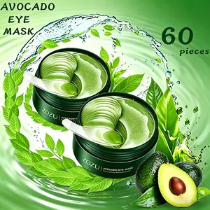 Avocado & Gold Eye Mask 60PCS, Collagen Hydrogel Under Eye Patches for Puffinessfor Daily Eye Care, Dark Circles and Fine Lines,Moisturizing Anti-Aging Eye Care,For Women & Men