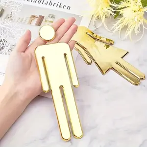 Self-adhesive Bathroom Sign, Men's & Women's Toilet Door Sticker, Office Business Decoration, Home Decor, Door Decorations, Gift Ideas, Wall Decal, High Adhesive Stickers