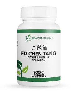 2 Bottles Health Herbal ER Chen Tang & Citrus & Pinellia Decoction 2 Bottles 100 Capsules Concentrated 5:1 Herbal Extract for Respiratory & Digestive Comfort
