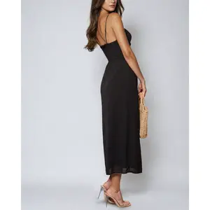 Vivian Sleeveless Surplice Midi Dress
