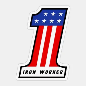 Iron Worker Number 1 Sticker 666