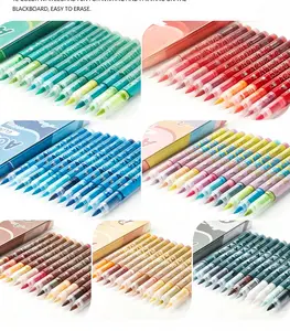 12-Color Straight Liquid Marker Set, Multi-Color Combination, Quick-Drying, No Bleeding, Ideal for Layering Coloring and Graffiti