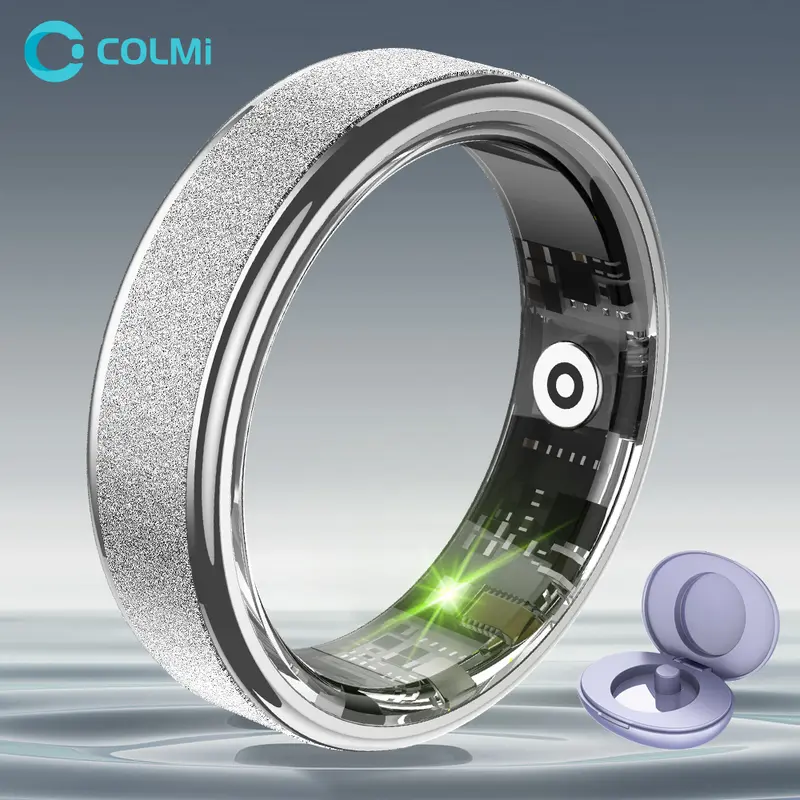 COLMI Ring 2 Radiant Round Unisex Smart Wearable Device Health Tracker - 5ATM Waterproof, 2 Hours Rechargeable, Wireless Fitness Tracker with Heart Rate Monitor, SpO2 Sensor, Cool Gifts for Adults, Smart Ring for Women,techvibes