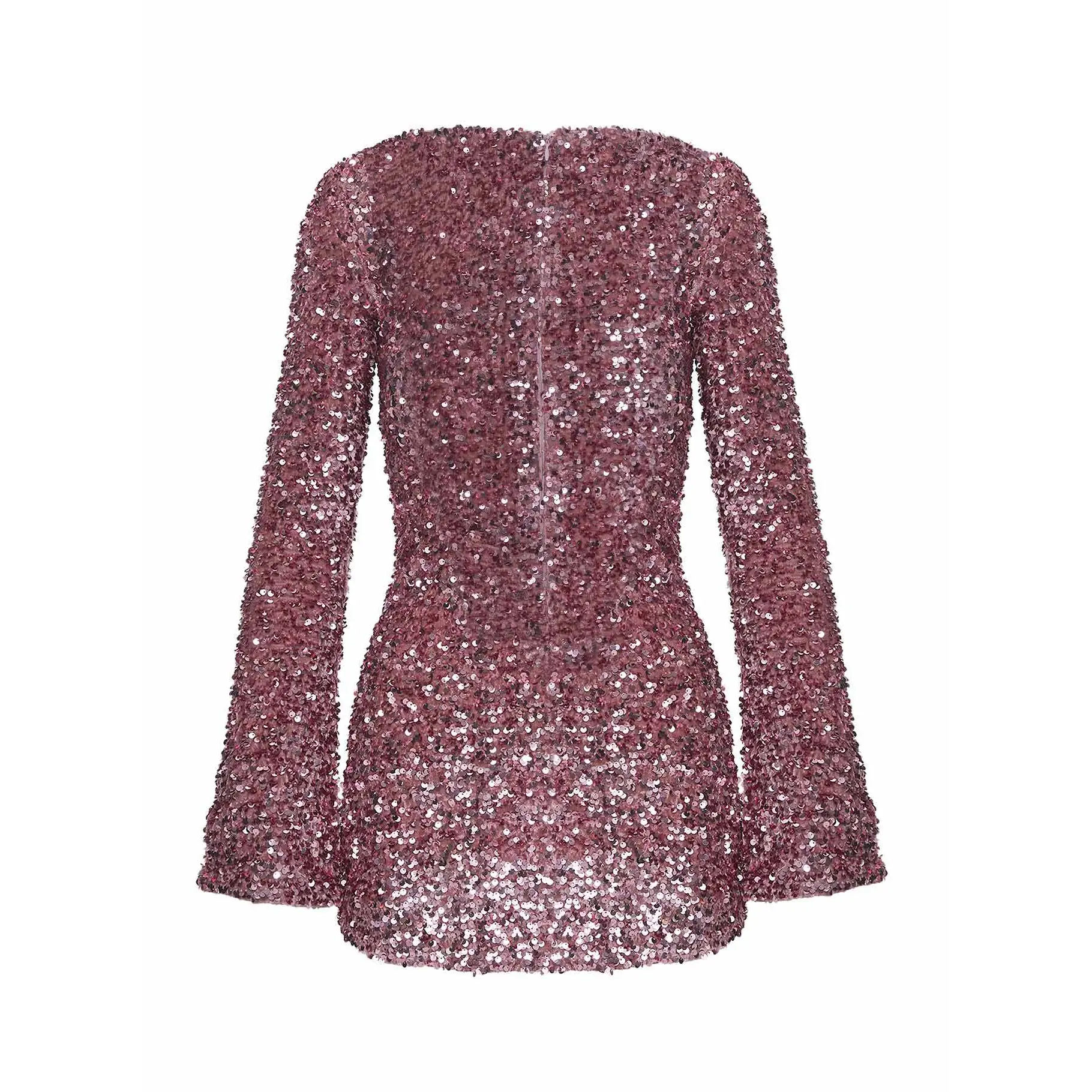 vinelle long sleeve mini dress dusty pink Vinelle Long Sleeve Mini Dress | Navy | Womens main image 1