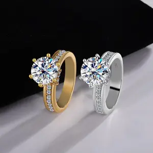 #05 (Wish) 925 Sterling Silver Synthetic Moissanite Ring