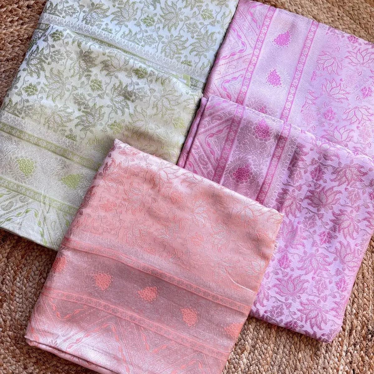 Traditional satin silk saree only with unstich blouse