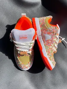 Fluorescent Color Sneakers, Starry Pattern Casual Shoes, Versatile Sports Footwear, Daily Wear Canvas Boots, Trendy Walking Sneaker, Large Size Men's