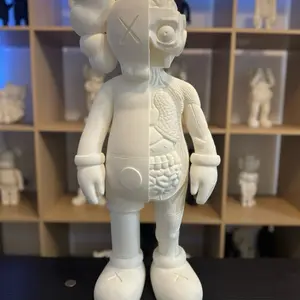 Kaws Companion Inspired Large 2 Foot Tall Figurine Display Art Room Decor Accessory for Modern Home Decor White