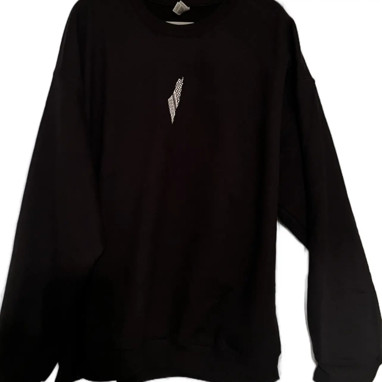 Embroidered Palestine map Crewneck
