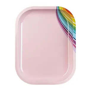 Stylish Rectangle Shaped Nail Art Tray for Professional and Personal Use