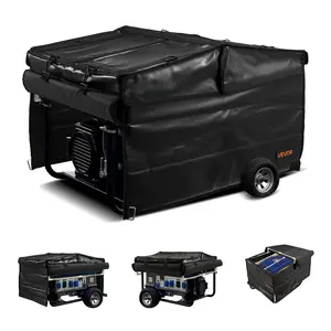VEVOR Generator Cover, 34 x 26 x 21 Inch Waterproof Universal Generator Cover for Most Generators 3500-12000 Watt, Portable Generator Running Cover with Heavy Duty Thicken 420D Oxford Fabric, Black