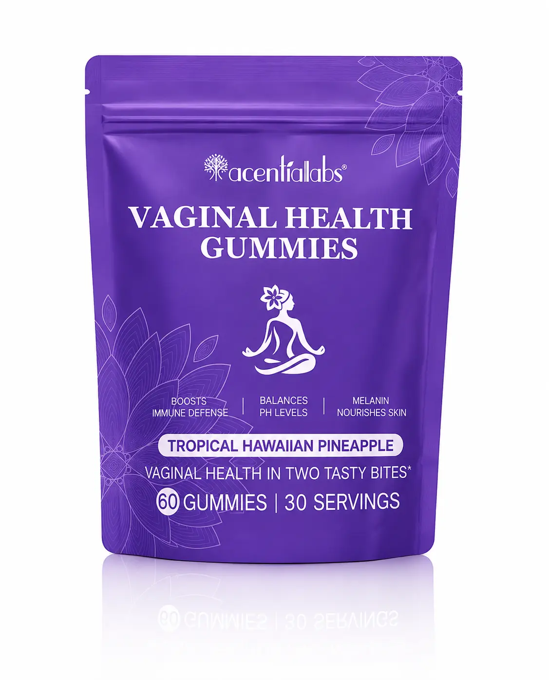 Women's Probiotic Gummies with Pineapple Flavor | Vegan | Gluten Free| 60 Gummies