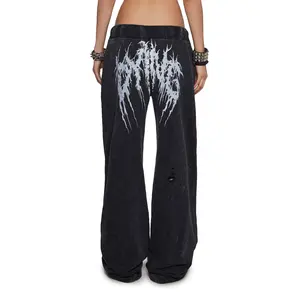 Death Rock Wide Leg Sweatpants Death Rock Wide Leg Sweatpants