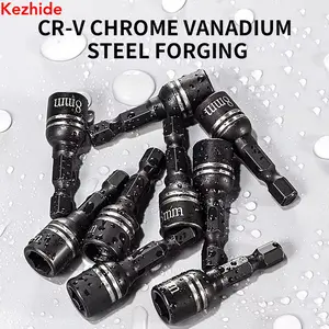 8mm 5pcs Deep Air Impact Socket For Torque Wrench Auto Repair Tools Ratchet Multifunction Chrome Vanadium Steel Reducer Sleeve Wrench