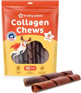 Beef Collagen Sticks for Dogs - One Ingredient Collagen Chews - Collagen Treats - Made in USA Collagen Dog Chews