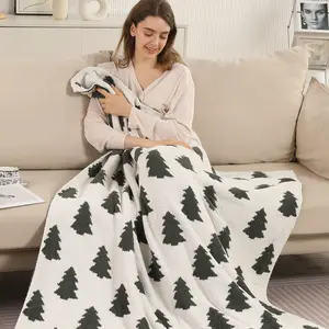 ComfyLuxe Trees Pattern Luxury Soft Throw Blanket