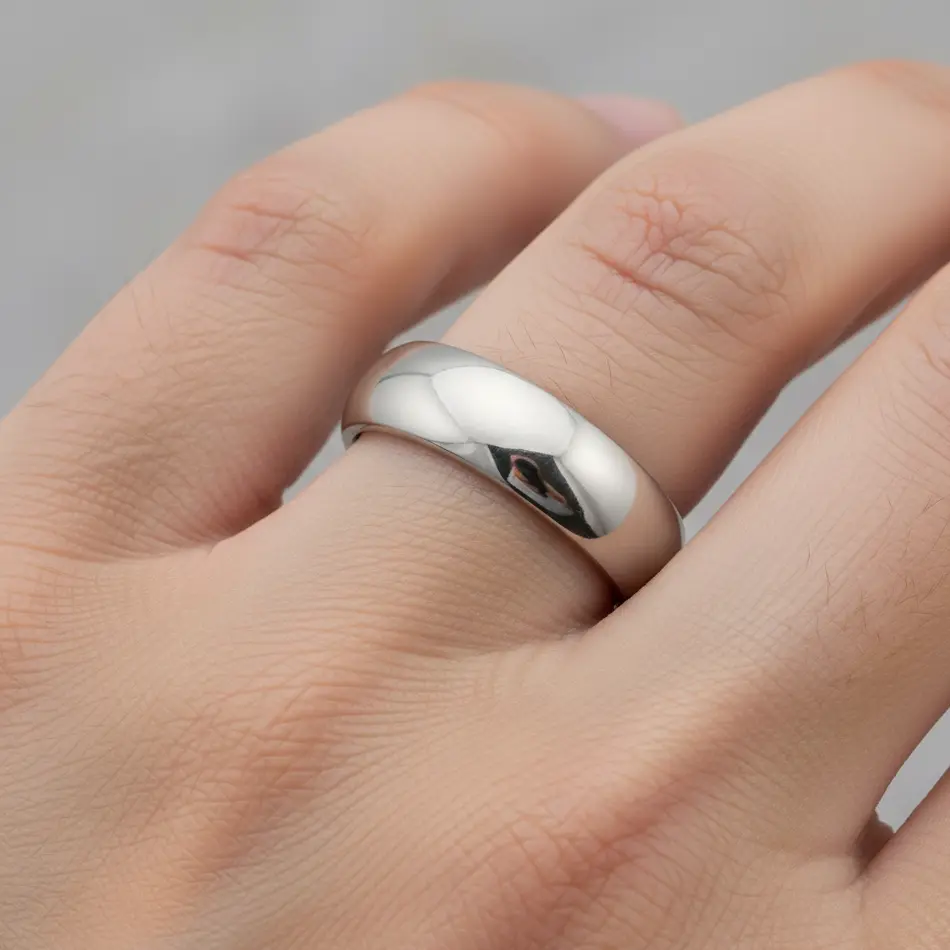 Titanium Wedding Ring Comfort Fit Plain Band 7MM Titanium Men's Ring Comfort Fit Band Titanium Engagement Ring For Men Dome Women's Ring Christmas Gift for Her Anniversary Gift