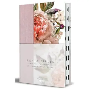 Biblia Reina Valera 1960 Letra Grande. Tela Rosada Con Flores, Manual Con Índice / Spanish Bible Rvr 1960, Large Print, Pink Floral Cloth with Index -- Reina Valera Revisada 1960 - Bible