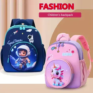 Kindergarten Backpack Cute Unicorn Girl's Backpack, Suitable for 3-5 Year Old Preschool Students Lightweight Breathable Single Shoulder Backpack for Travel