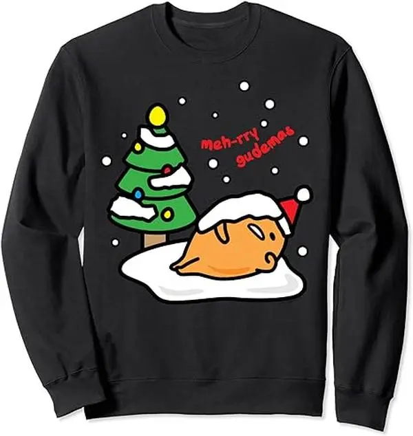 Gudetama "Meh-rry Gudemas" Christmas Sweatshirt