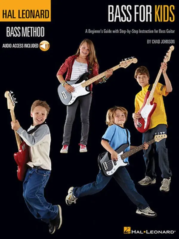 USED Book - Bass for Kids - Hal Leonard Bass Method Book/Online Audio [With CD (Audio)] by Johnson, Chad (Paperback) - english