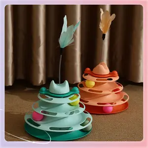 Interactive Cat Spin Ball Toy - Engaging Teaser Set for Indoor & Outdoor Play - Perfect Fun Pet Supplies & Gifts for Cats