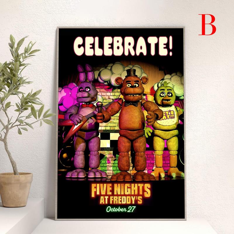 Five Nights At Freddy'S Movie Poster Wall Art Living Room Decoration Perfect Gift