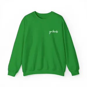 Go Birds Unisex Heavy Blend Crewneck Sweatshirt - Kelly Green - Embroidered Design