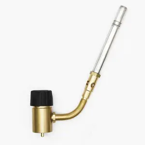 Flame King YSNAX1-023CGA High Intensity Propane Torch Head with Ultra Swirl Flame for Soldering, Brazing, Plumbing, Lighting Charcoal/Fire Pits, Compatible with 1LB Cylinders, MAPP, and MAP-PRO