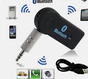 Bluetooth AUX Adapter Wireless Audio Receiver 3.5mm Hands-Free Calling Noise Reduction for Car Stereo iPhone, Android Music Upgrade Streaming