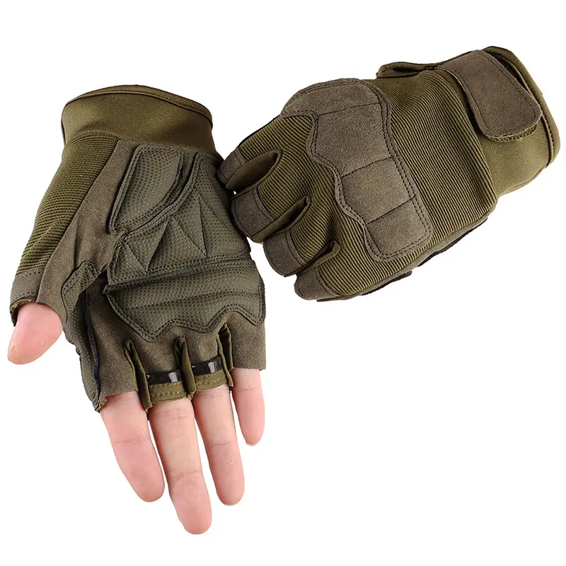 Tactical Gloves Men Half Finger Long Finger Gloves Outdoor Riding Motorcycle Military Fans One Piece Fighting Fitness Gloves