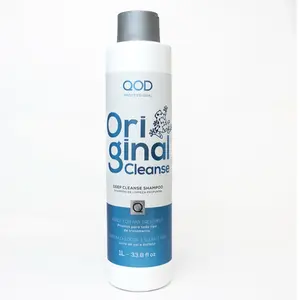 QoD Profesional Shampoo de Limpieza Profunda 1.000 ml - 33.8 oz - Ideal para Preceso de Keratina y Alisados - Natural Hair Oil Conditioner Haircare