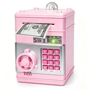 Cute Electronic Coin Money Bank | Trendy Electronic Piggy Bank | ATM-Style Electronic Toy Savings Box, Cash Safe Bank - Perfect Gift for Kids! Hot Selling Electronic Coin Bank