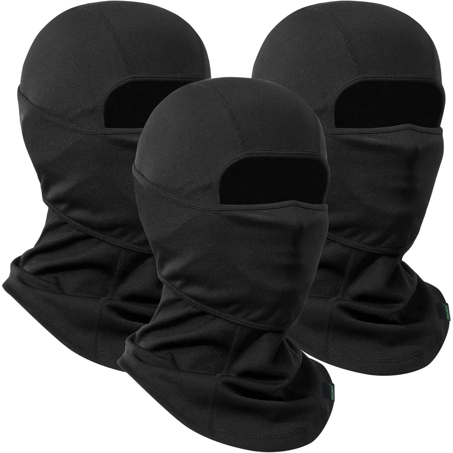 Unisex 3-Pack Stretch Balaclava Set, 3-In-1 Mesh Fabric Face Mask - Windproof, Quick-Dry Outdoor Sports Neck Gaiter, Great Value All-Season Base Layer for Outdoor Enthusiasts, 1 Size Fits Most Teens and Adults
