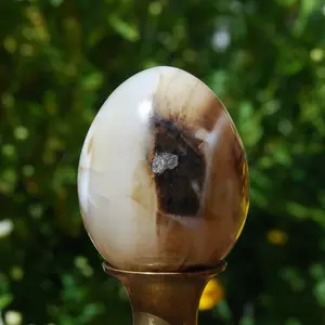 2in Sulemani Agate Crystal Egg, India