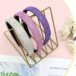 3Pcs Rhinestone Headbands for Women Fashion Rhinestone Head Bands Sparkly Headband Hair Hoop Party Hair Accessories