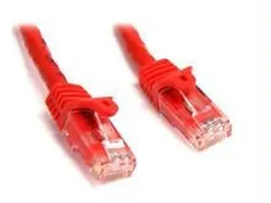 StarTech N6Patch3Rd 3 Ft Red Snagless Cat6 Utp Patch Cable
